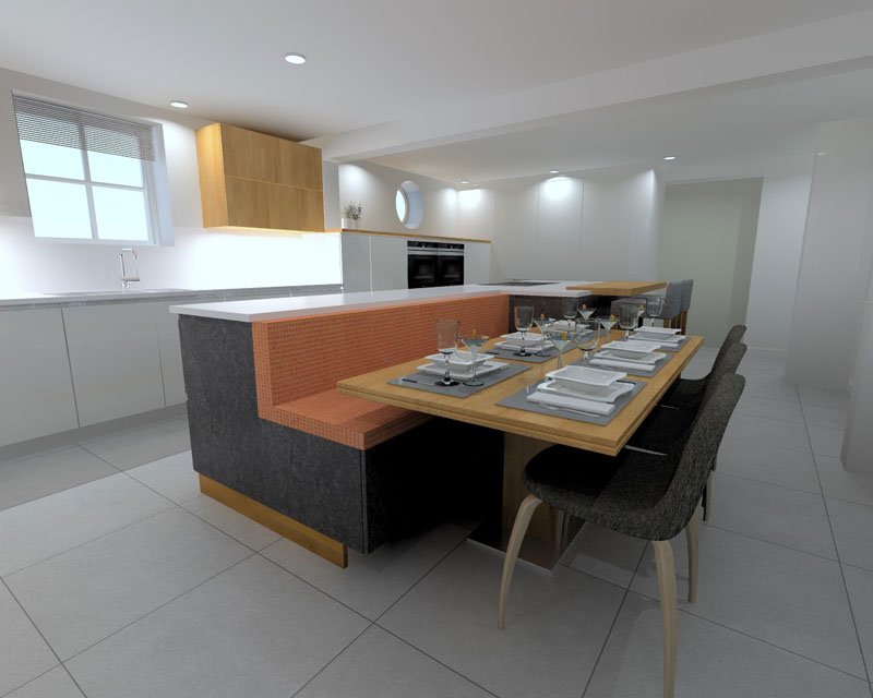 Oceans Kitchen & Bathrooms Kitchen Visualisation